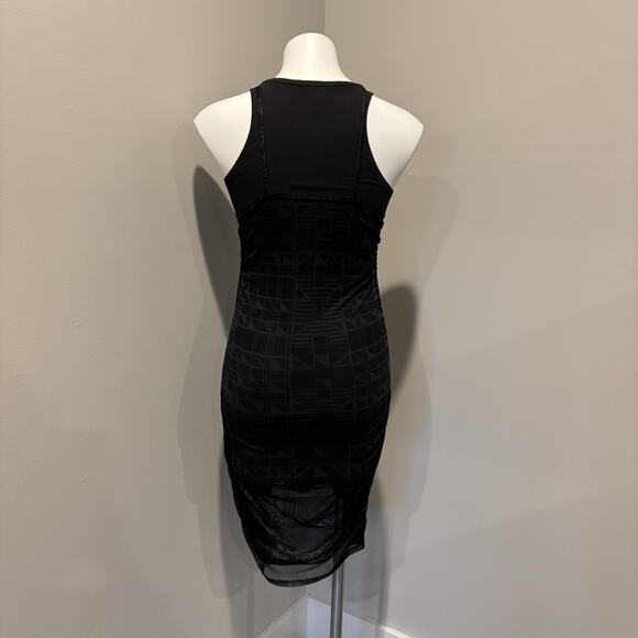 Nike Tank Dress XS Black Shirred Bodycon - Picture 7 of 13